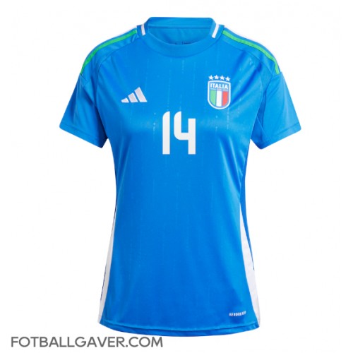 Italia Federico Chiesa #14 Fotballklær Hjemmedrakt Dame EM 2024 Kortermet Italia Federico Chiesa #14 Fotballklær Hjemmedrakt Dame EM 2024 Kortermet